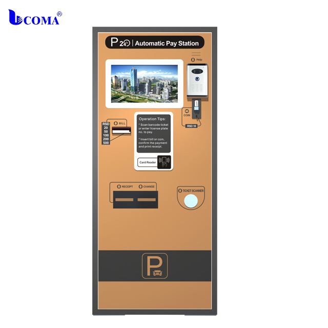 Sistem automat de parcare auto Bill Monedă acceptată Mașină de plată a parcării