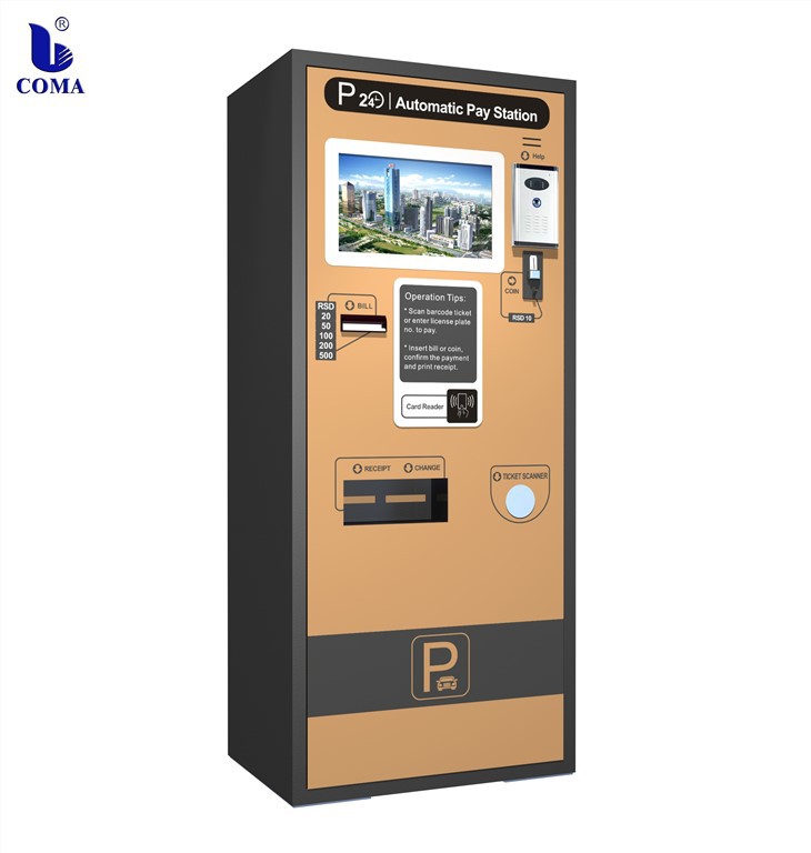 Self-Service Touch Screen Bilet Parcare Auto Plata Treminal Machine